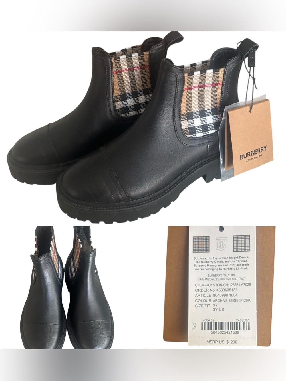 Burberry Novacheck Ankle Boots